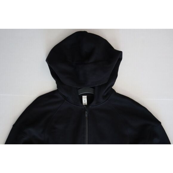 Lululemon W3ECTS Women's Sz 8 Black Hugged-Waist Cotton Zip Hoodie - Picture 7 of 16